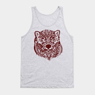 Polar Bear - Burgundy Tank Top